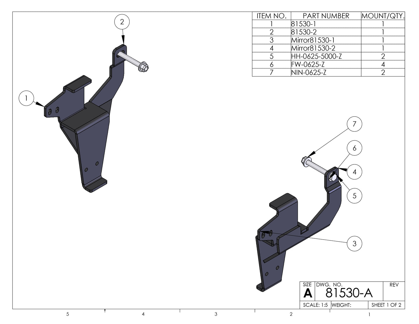 Detail K2 Snow Plow Custom Mount Kit