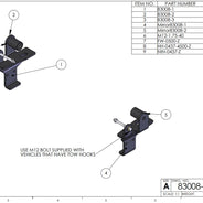 Detail K2 Snow Plow Custom Mount Kit