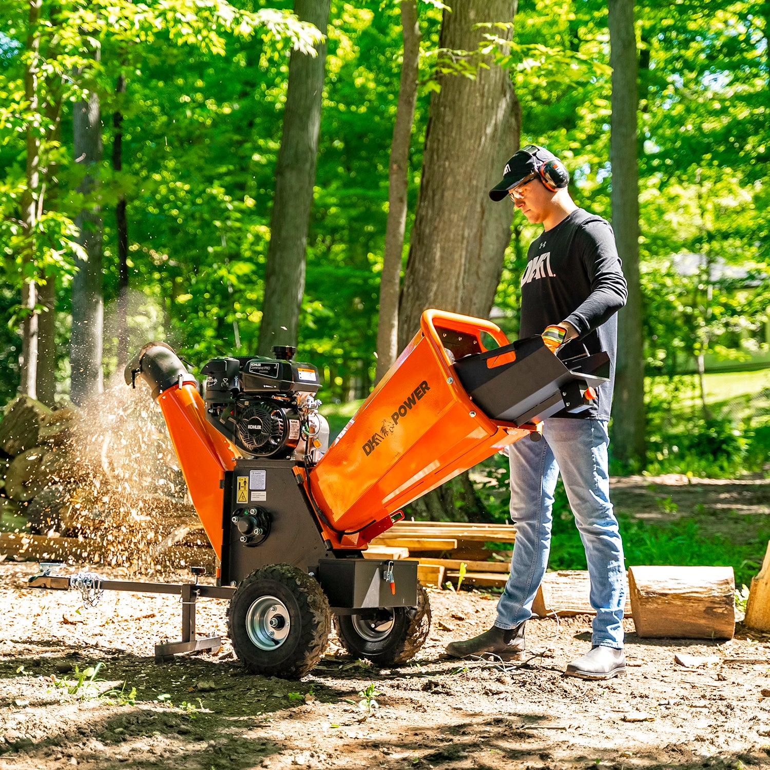Detail K2 4 Inch Kinetic Drum Chipper - OPC524 – Wood Splitter Outlet