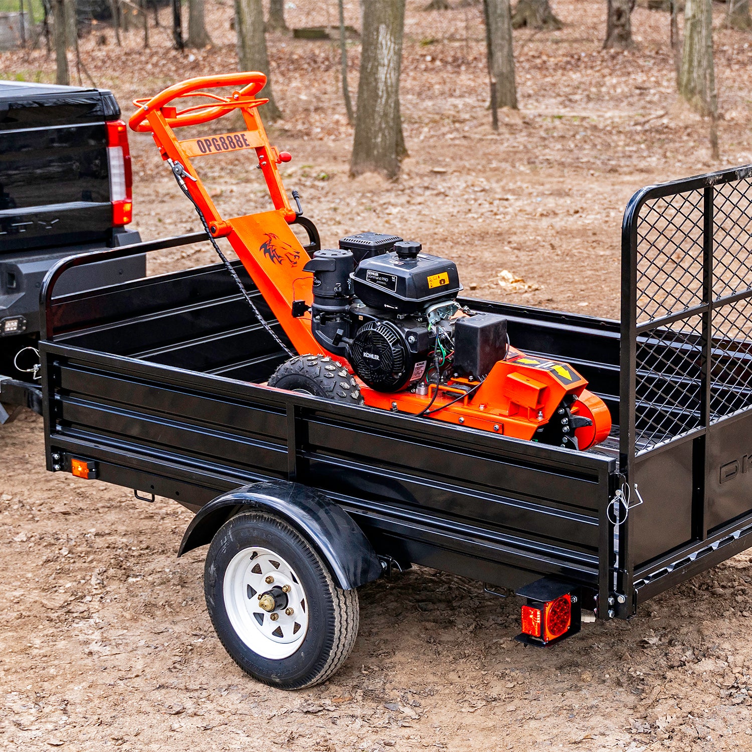 Detail K2 14 HP Commercial-Grade Stump Grinder with Electric Starter - OPG888E-Wood Splitter Outlet