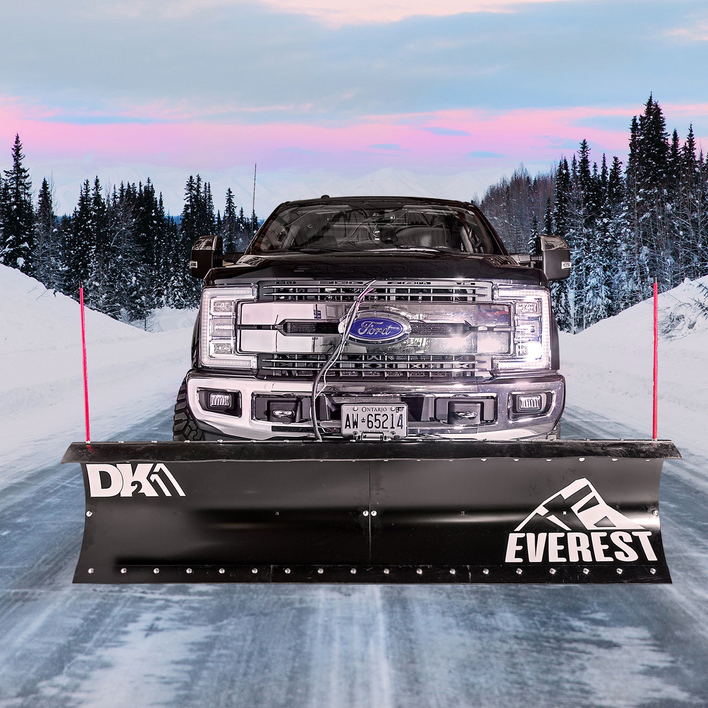 Detail K2 Everest 88 x 22 Fully Hydralic Snow Plow Kit - EVST9022 - Wood Splitter Outlet