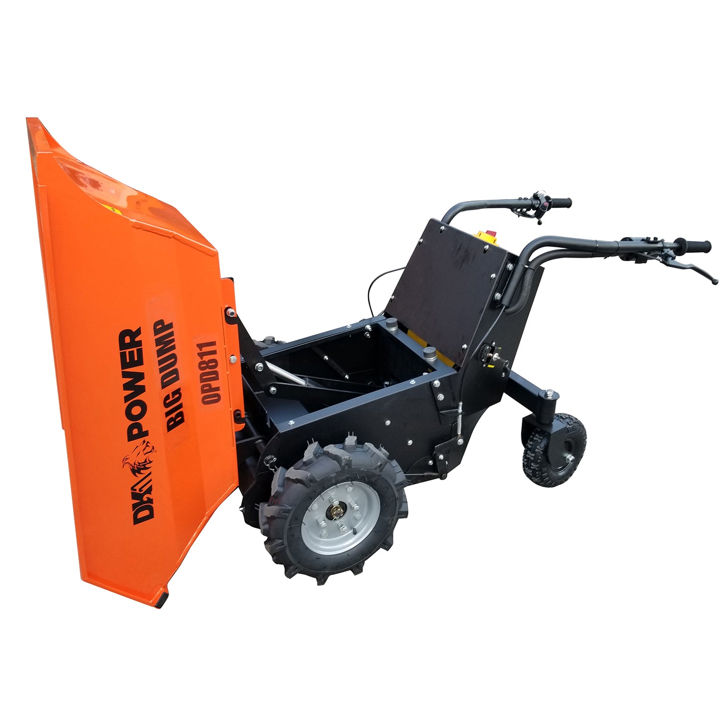 Detail K2 Big Dump 1100 Pound Electric Power Dump Cart - OPD811-Wood Splitter Outlet