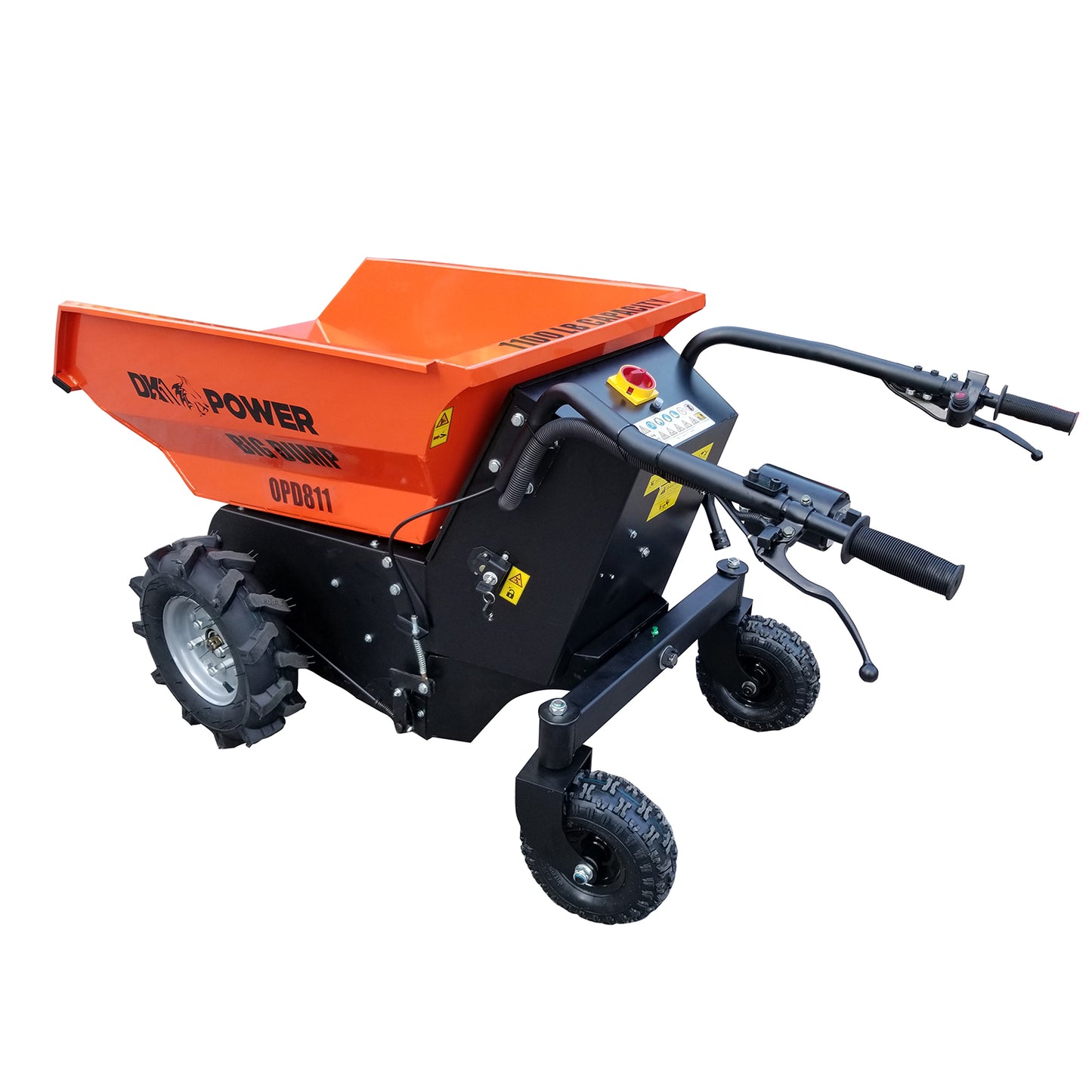 Detail K2 Big Dump 1100 Pound Electric Power Dump Cart - OPD811-Wood Splitter Outlet