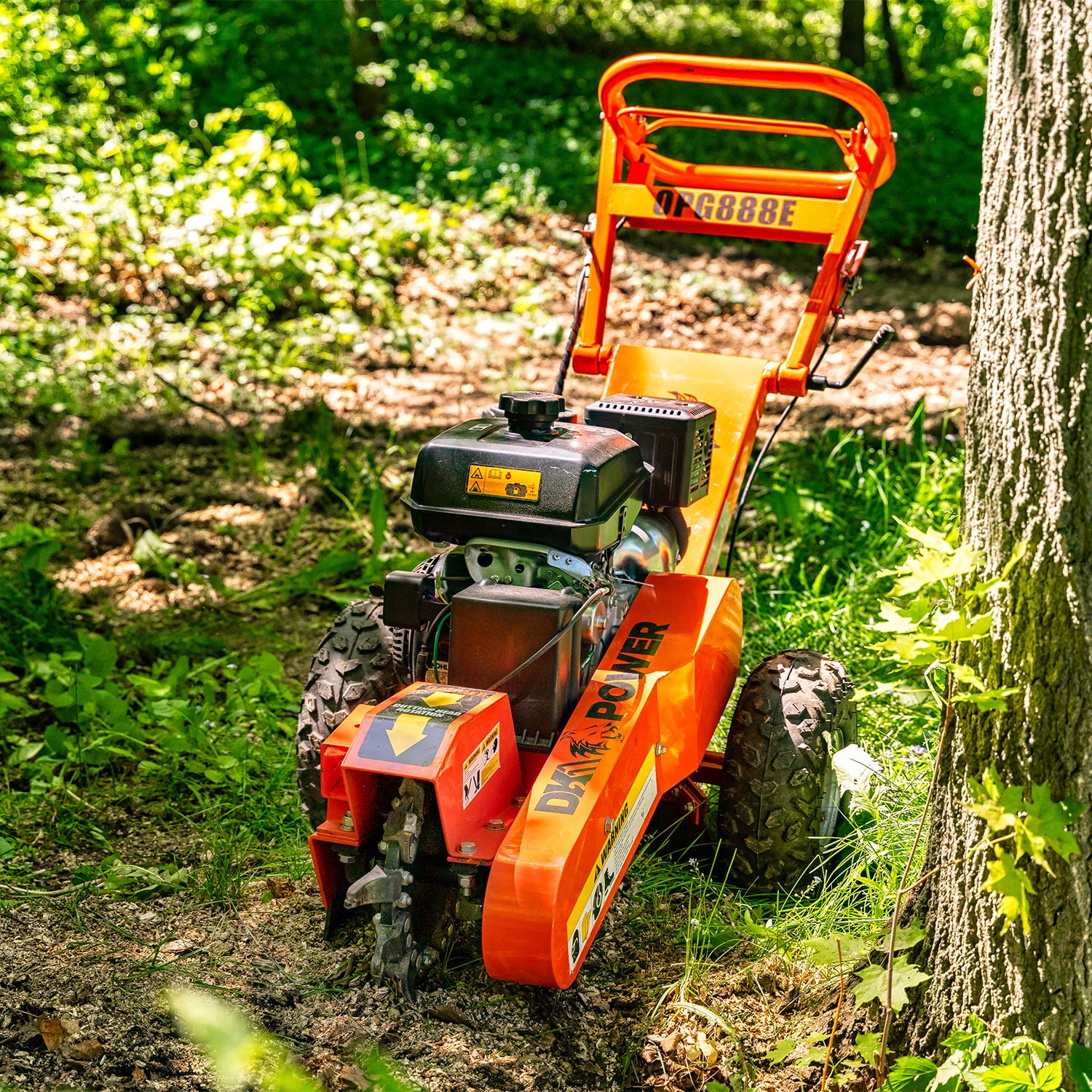 Detail K2 14 HP Commercial-Grade Stump Grinder with Electric Starter - OPG888E-Wood Splitter Outlet