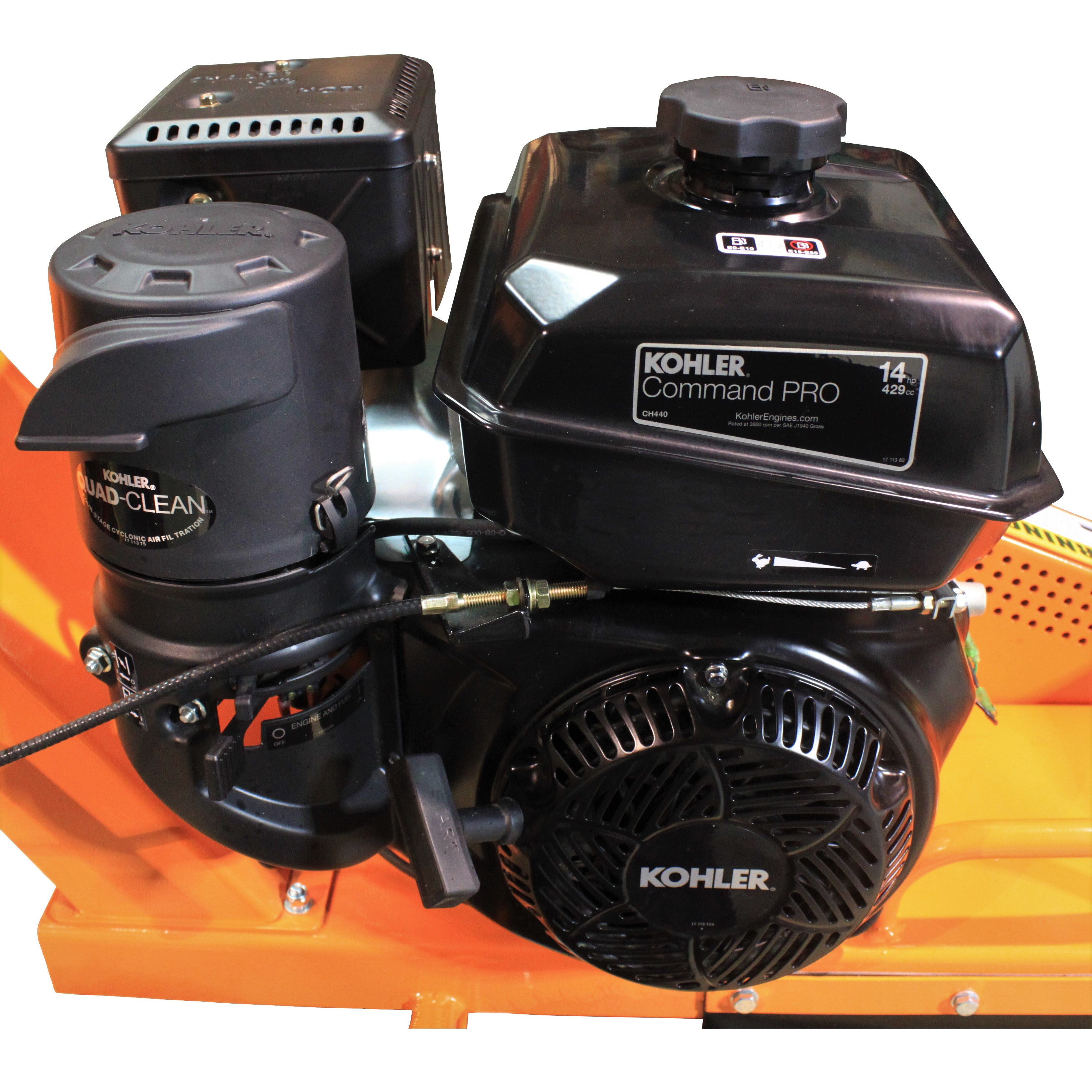 Power King Stump Grinder with Electric Starter and Hour Meter