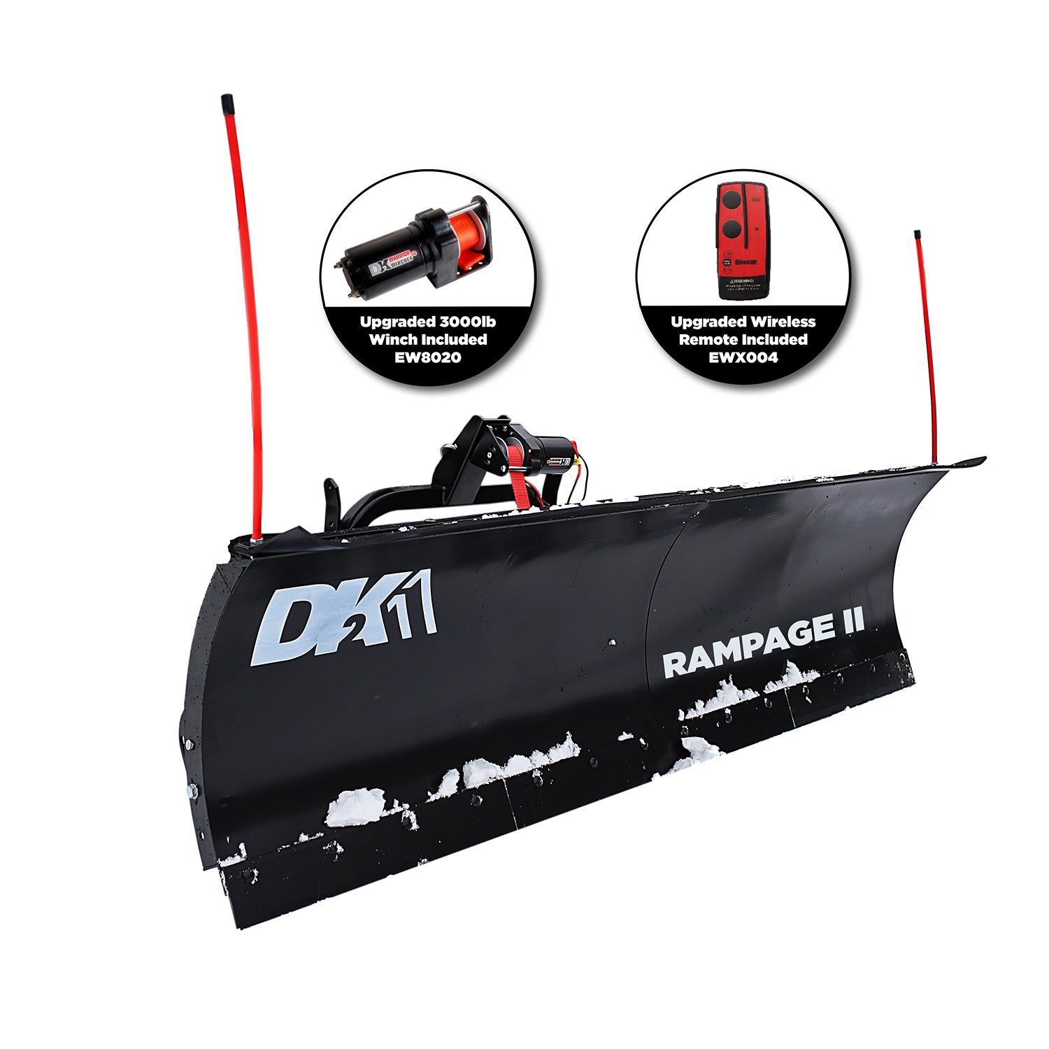 Detail K2 Rampage II Custom Mount Snow Plow Kit - RAMP8219 - Wood Splitter Outlet