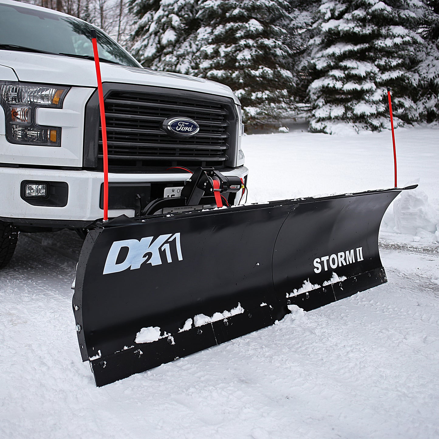 Detail K2 Storm II Custom Mount Snow Plow Kit - STOR8422 - Wood Splitter Outlet